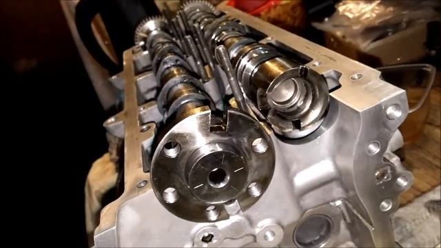 #016 установка распредвала ГБЦ Audi Q7 3.0 Tdi