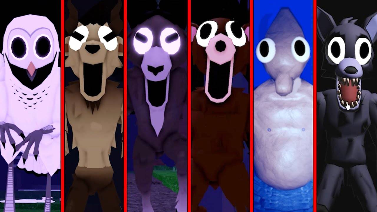 99 ночей в лесу - БАРАН ПРОТИВ СОВЫ, ОЛЕНЬ ПРОТИВ МОРСКОГО КОНЬКА / Jumpscare-Roblox