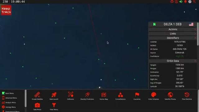 3D‑карта мусора на орбите