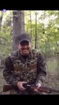 лесная белка на ружье