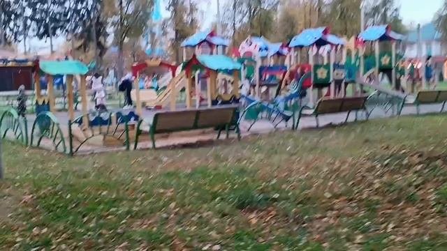 #наш красивый осенний парк  осенью 🍁 достраивают парк скоро будит красотаа