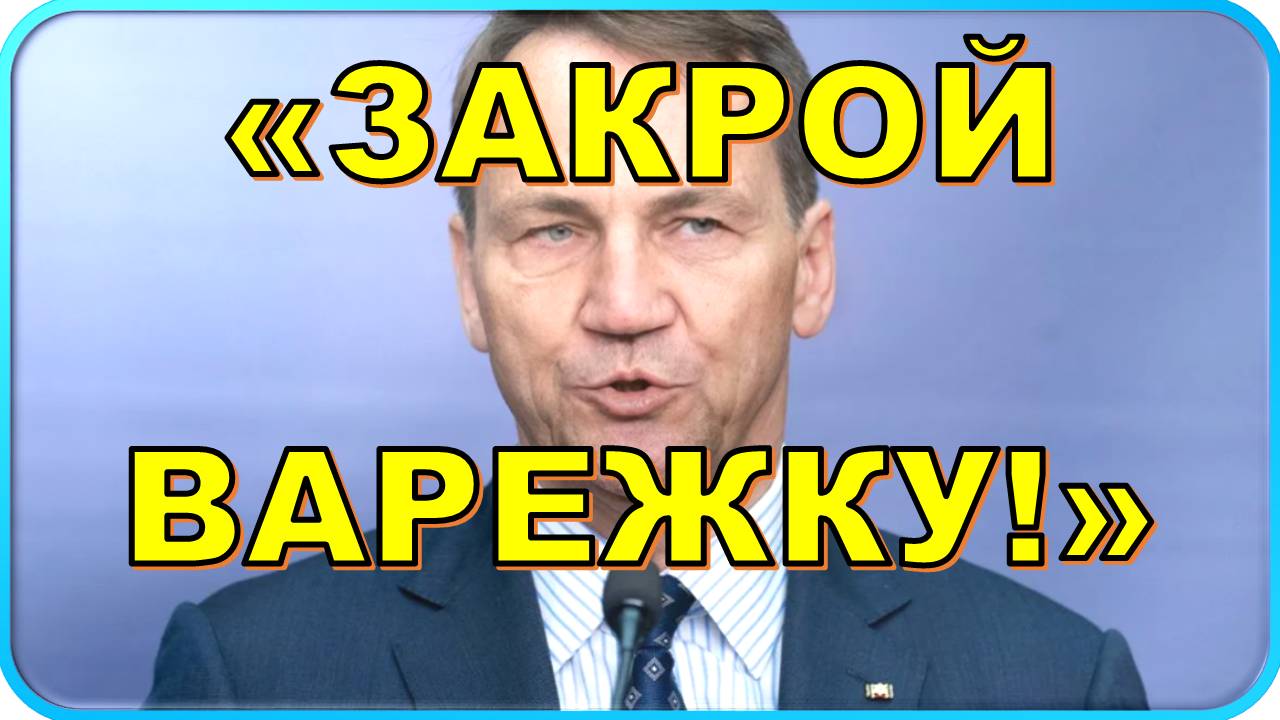 😱 Скандал: Сикорский и замороженные активы России 😮