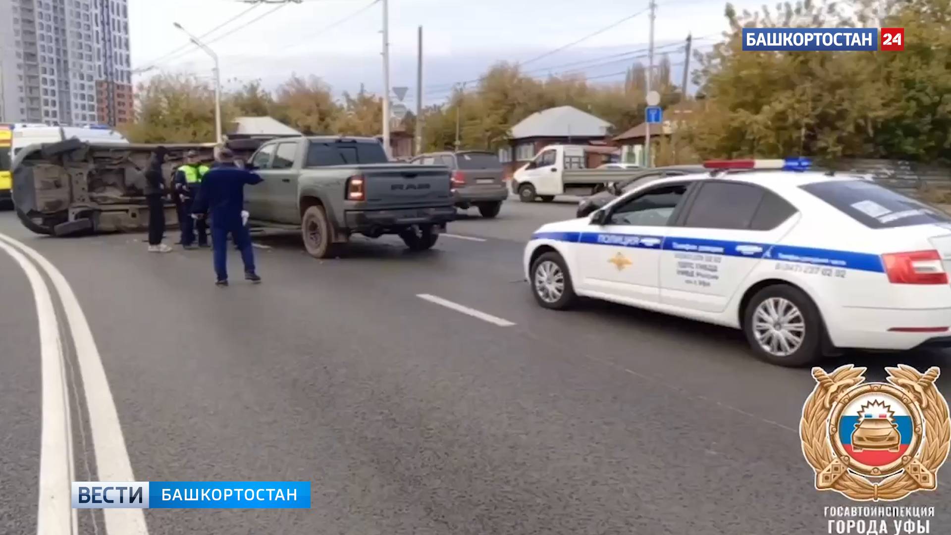 Стали известны подробности ДТП в Уфе с участием пикапа и «скорой»