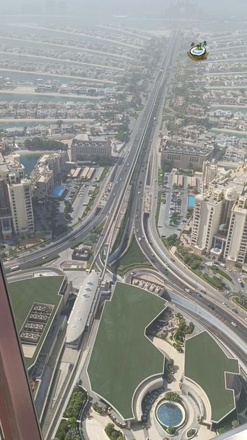 Остров Пальма Джумейра в ОАЭ. Palm Jumeirah Island UAE.
