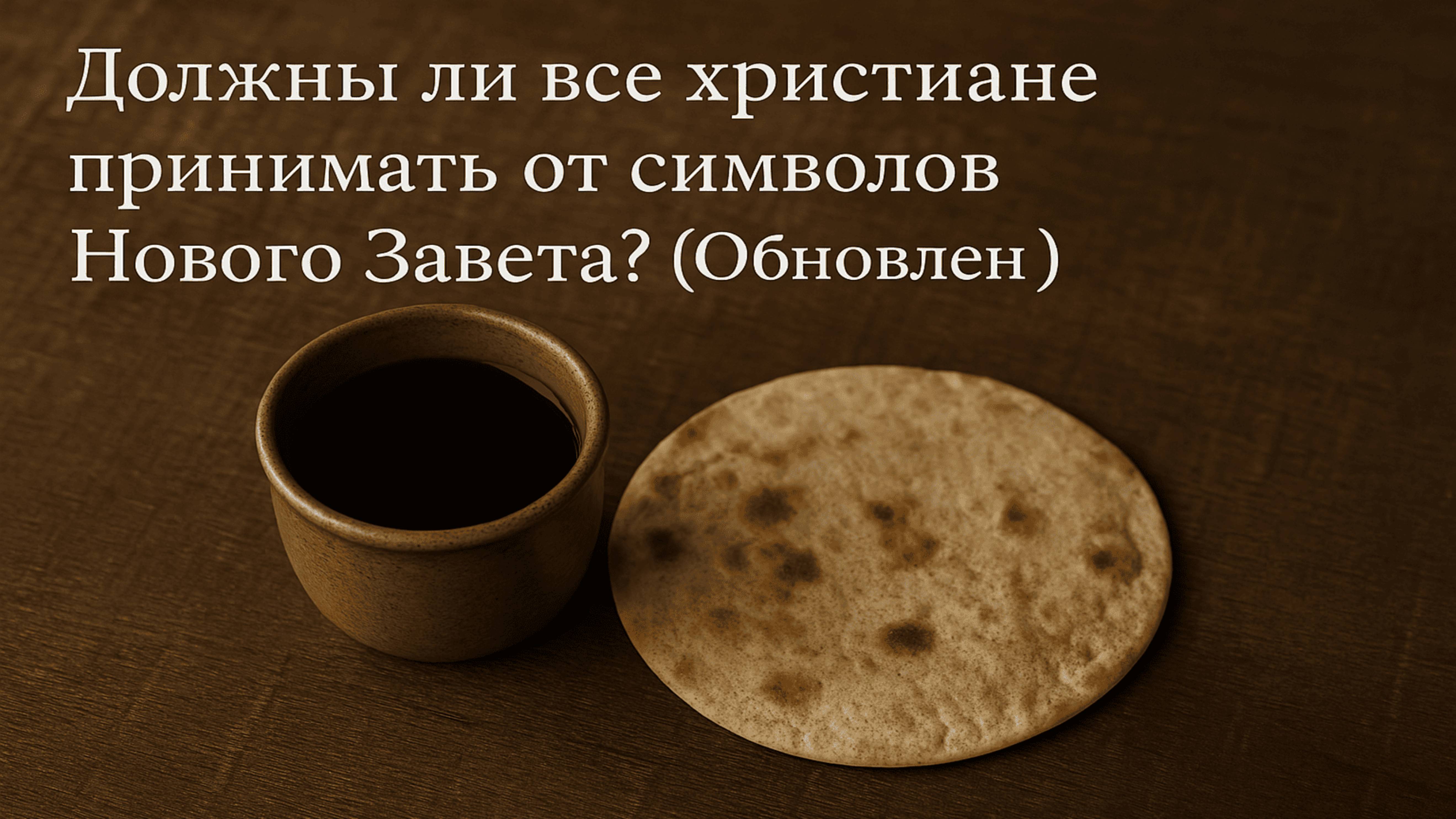 Должны ли все христиане принимать от символов Нового Завета? (Обновлен)