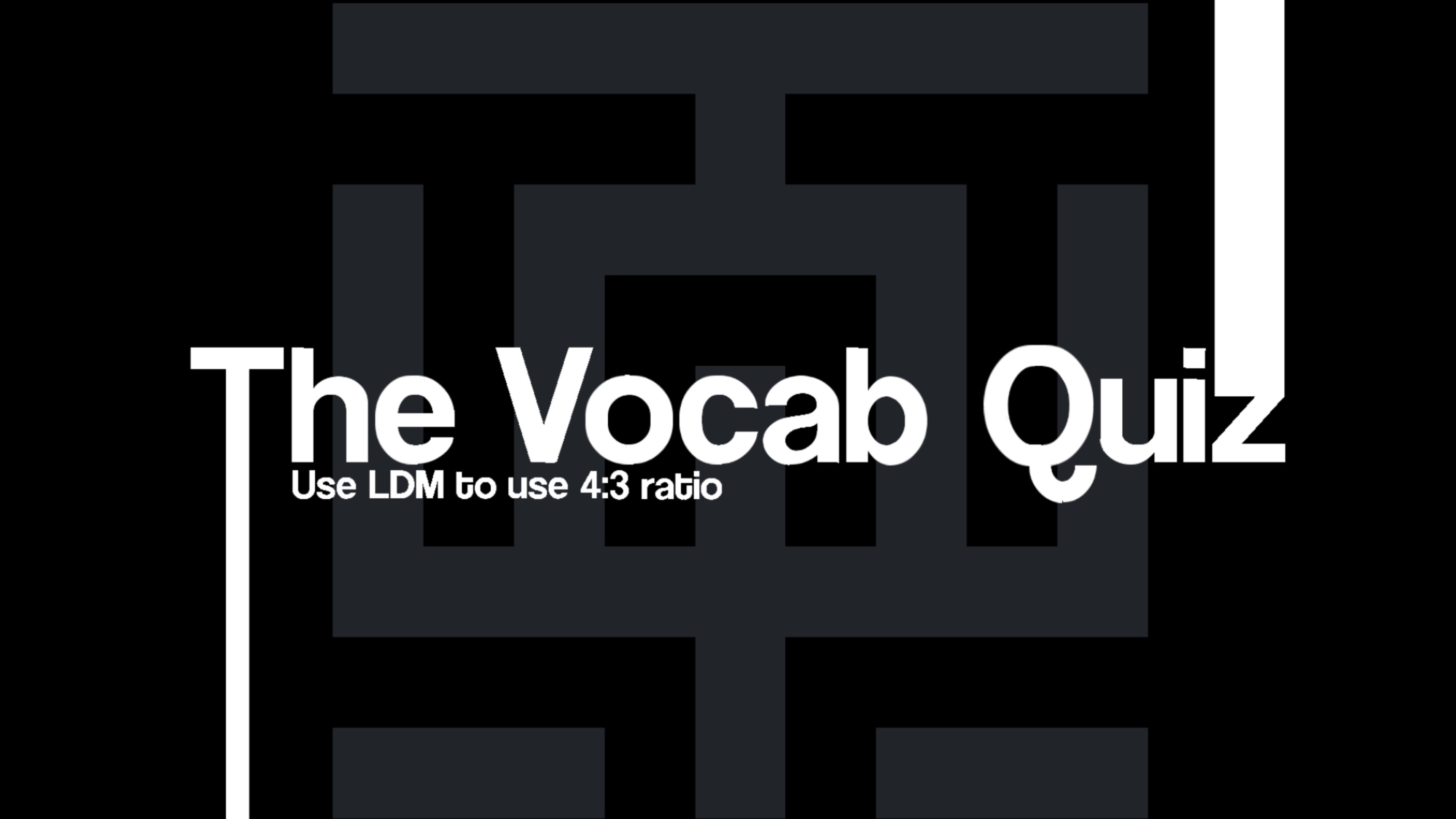Прохождение уровня The Vocab Quiz на 100%