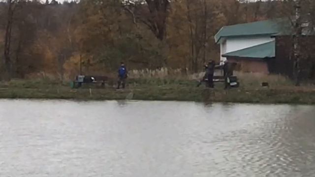 поимка форели