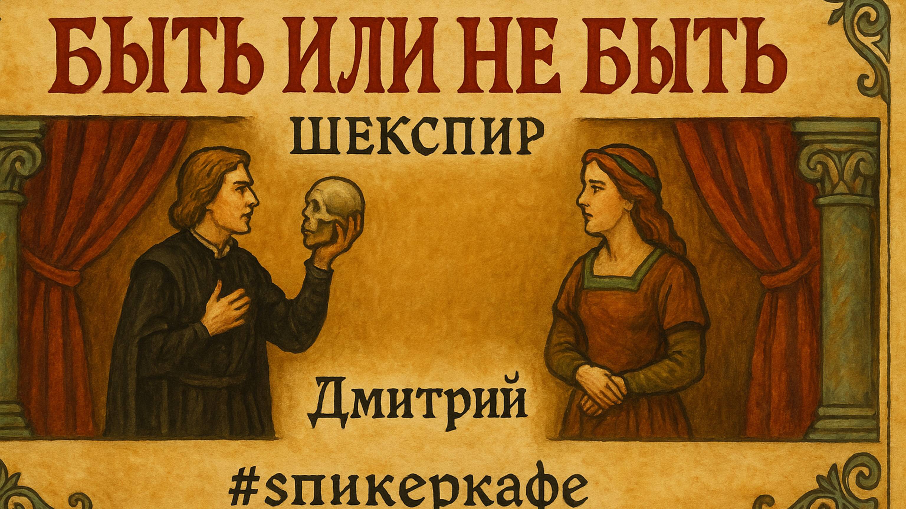 Дмитрий - Тема: Быть или не быть. Шекспир #Спикеркафе
