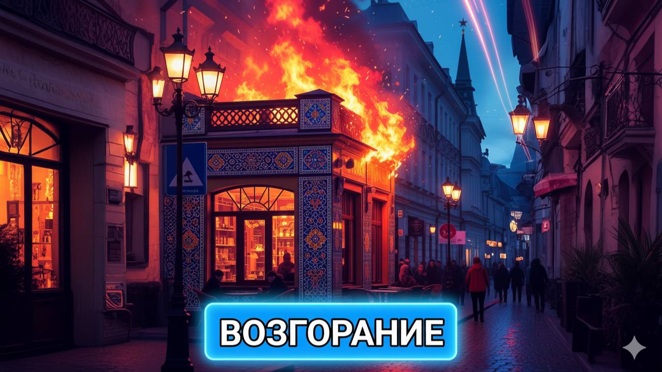 В Москве загорелась чайхана, на которую два года жалуются местные жители.