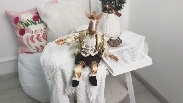 Ёлочная игрушка КОНЬ НЕЛЬСОН, полиэстер, 40 см, 5001173