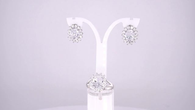 Комплект серьги арт. 33817180Д кольцо арт. 23817180Д