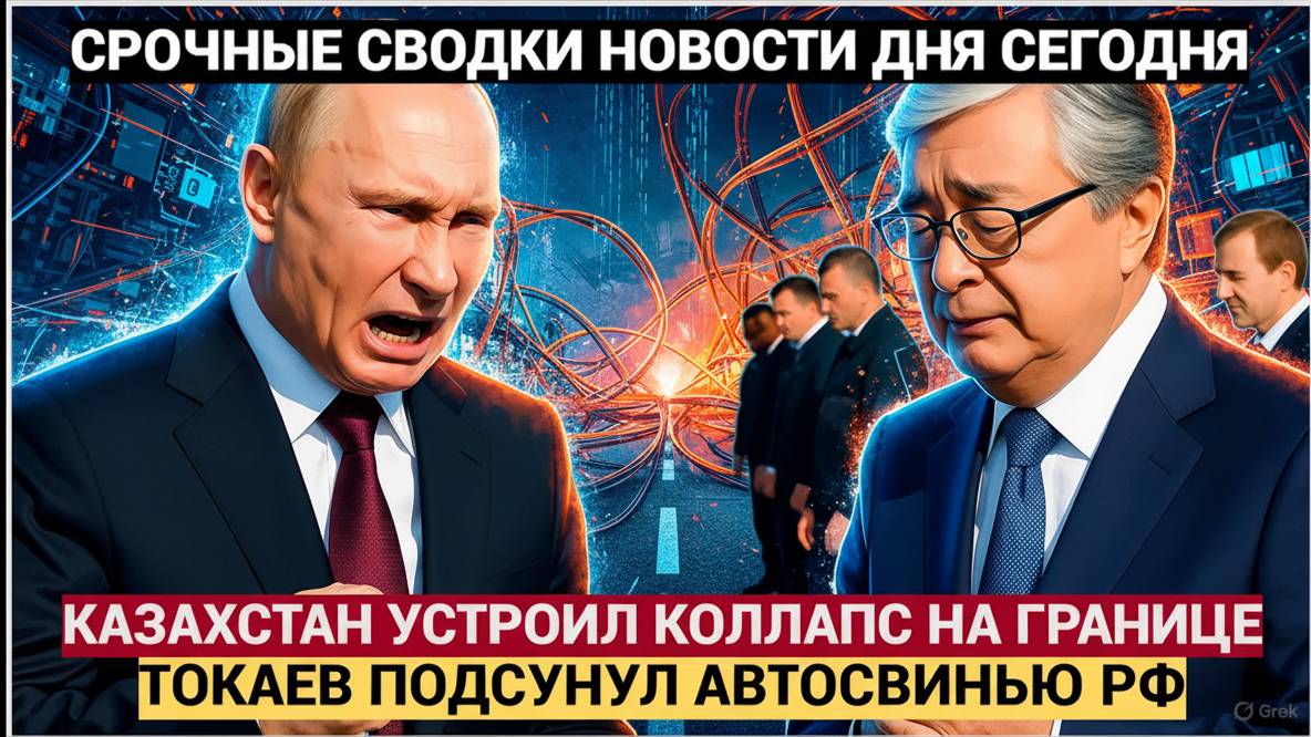 «Казахстан в шоке! Токаев поставил Россию в неудобное положение — коллапс на границе с РФ!»