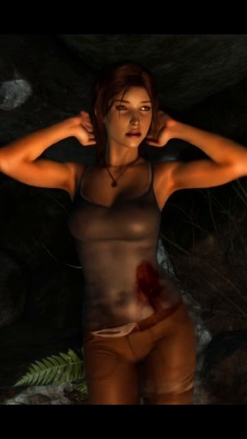 Lara Croft танцует