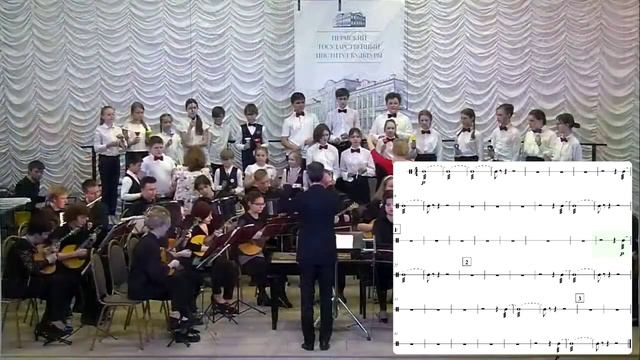 Красильников, Детская сюита, ч.2, обучение для партии треугольника