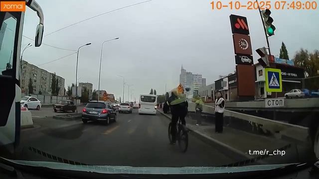 ДТП в Воронеже с велосипедистом 