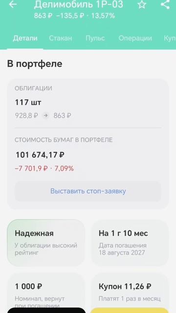 облигаци ДЕЛОМОБИЛЬ