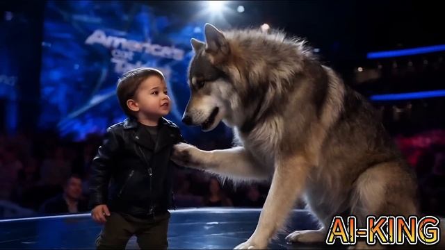 You Ve Never Seen This Before Magical Baby And Giant Dog Shock The Stage!