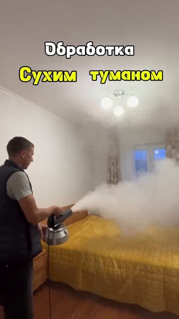 Подпишись ✅ Обработка квартиры сухим туманом 🔥 #устранениезапахов #сухойтуман