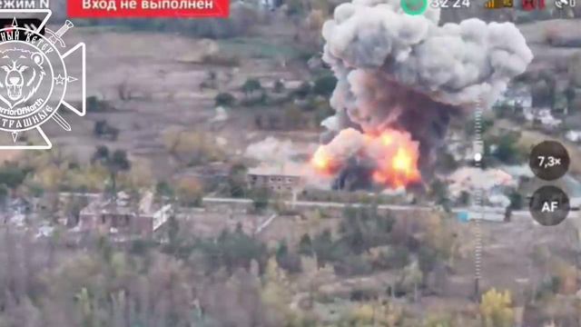 💥Два точных прилета смертоносных ФАБов с УМПК по укрытиям 57 омпбр ВСУ в Волчанске…