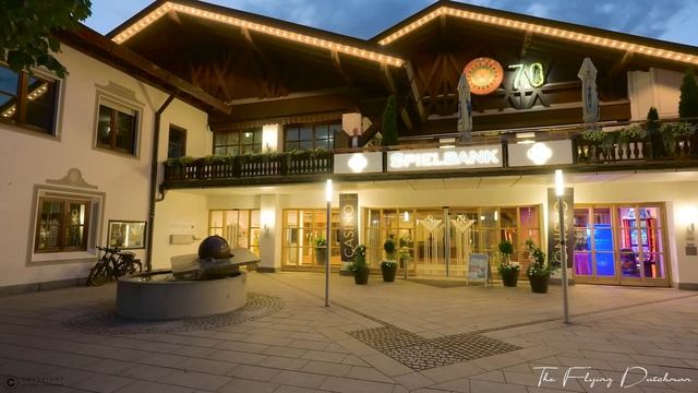 Гармиш-Партенкирхен, Германия 🇩🇪 Уютная вечерняя прогулка - настоящая жемчужина Южной Германии 4K