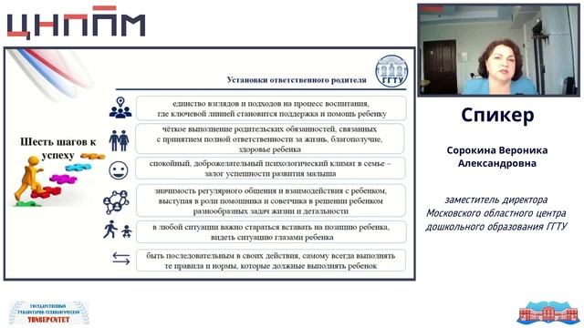 Алгоритмы эффективных форм просветительской деятельности с родителями детей дошкольного возраста