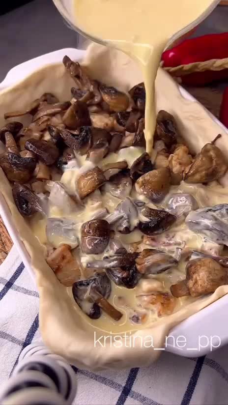 🥧 Киш с курицей и грибами