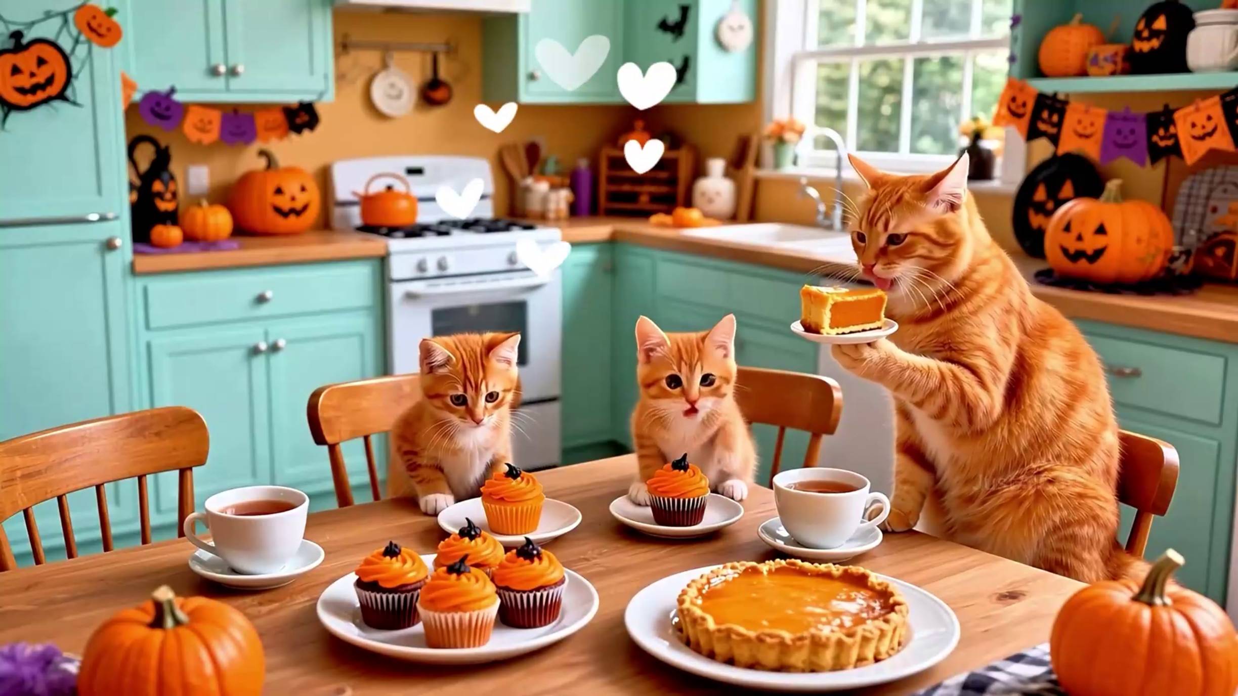 Котики и тыквенный пирог