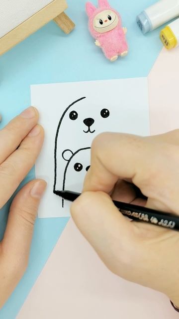 Рисуем миленьких зверят: Лёгкие идеи рисования
