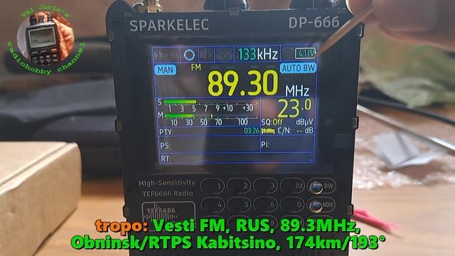 07.09.2025 08:25UTC test tropo Сравнение: TEF 6686 синий и DP-666LNA Вести ФМ Обнинск 174км