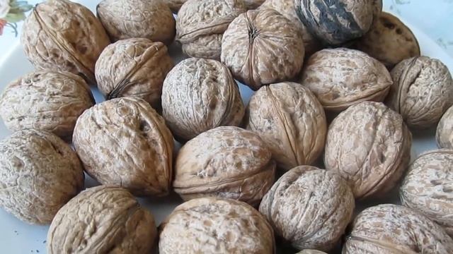 Отмываем руки от зеленых грецких орехов.