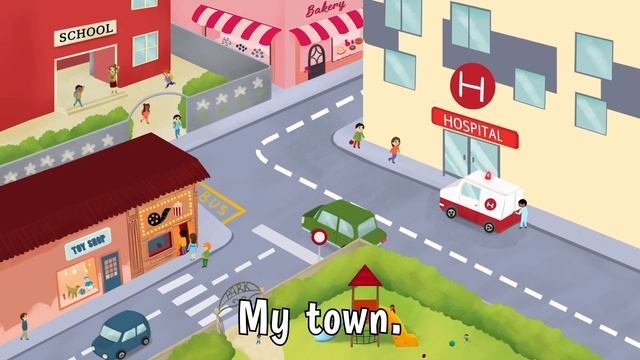 Песенка №6 "Мой город"- Super Minds Starter (2nd) - Unit 6 - It's a really cool town.