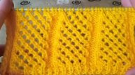 Ажурный узор спицами