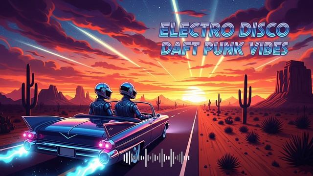 💿 Galactic Neon Glow 🌌 Chillout X Sunset Funk X Daft Punk Style Magic!