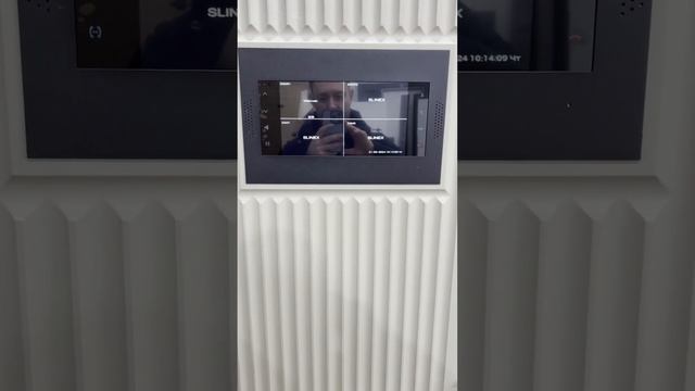 Входная дверь  со встроенным видеомонитором и видео звонком Slinex. #входнаядверь #двериназаказ