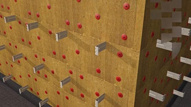 Монтаж фасадной системы Альт Фасад 05 вентилируемый фасад с облицовкой натуральным камнем, на основе