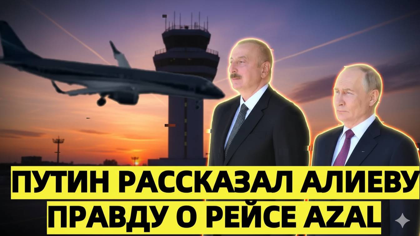 Путин рассказал Алиеву правду о рейсе AZAL признание, которое может изменить многое