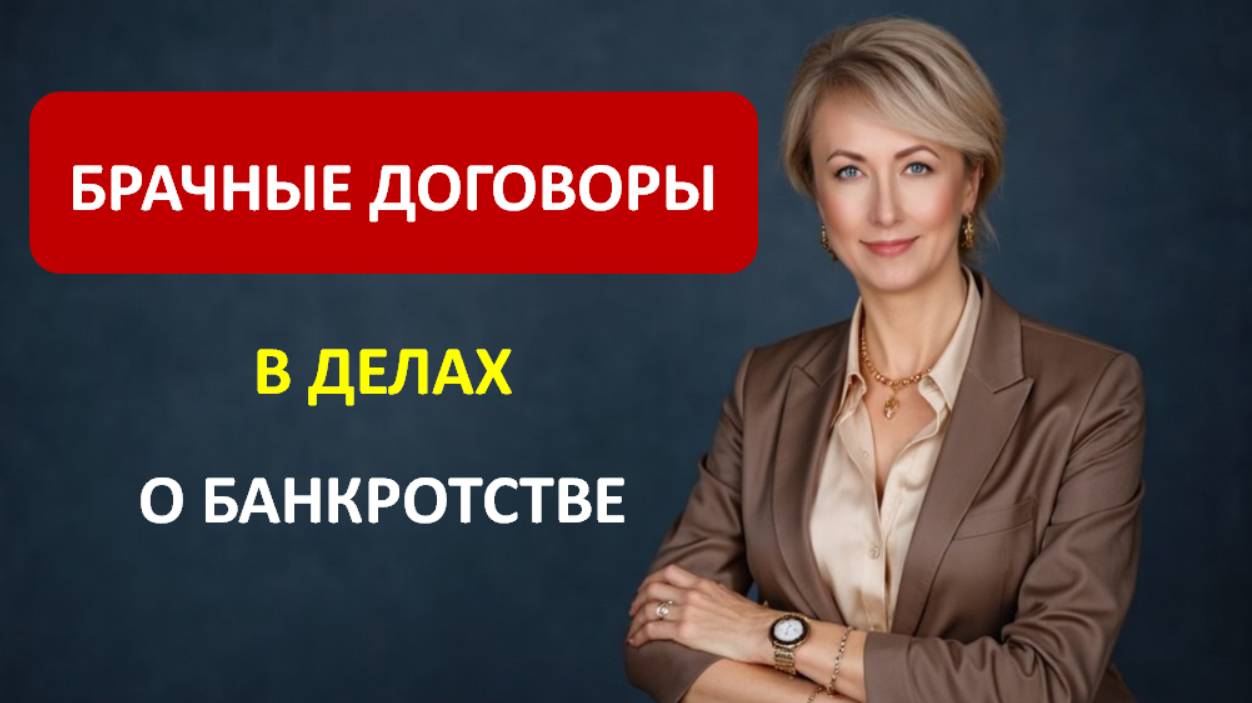 БРАЧНЫЕ ДОГОВОРЫ В ДЕЛАХ О БАНКРОТСТВЕ