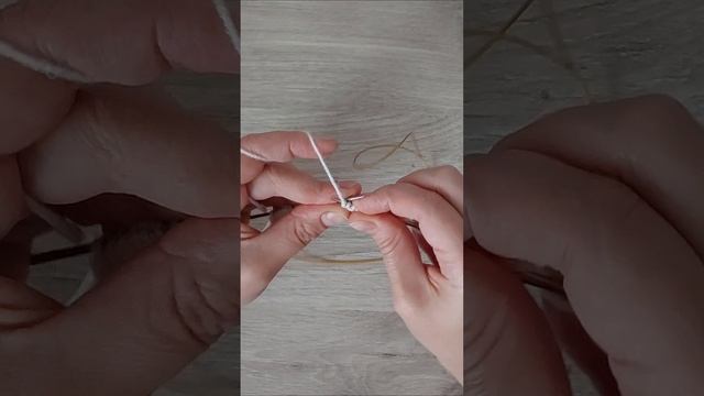 Укороченные ряды. Способ перетяжки первой снятой петлм.