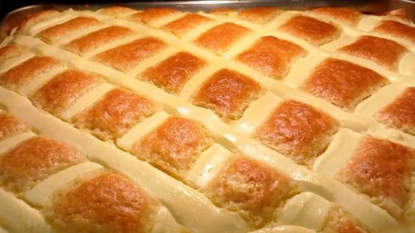 Воздушный  ПИРОГ с ТВОРОЖЕННОЙ  Начинкой