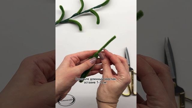 Рускус из синельной проволоки.