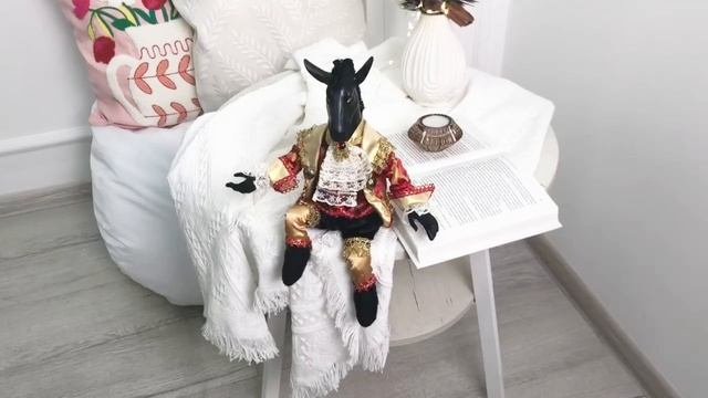 Ёлочная игрушка КОНЬ РОДРИГО, полиэстер, 40 см, 5001174
