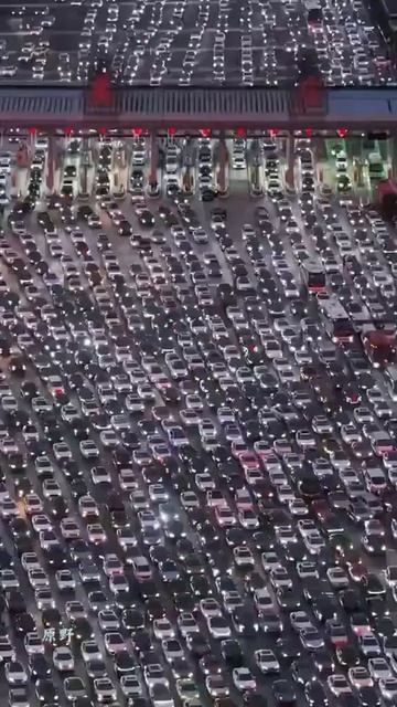 Почти небольшая пробка в Китае
