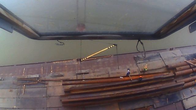 Работа на портальном кране 15 (детали моста 2)