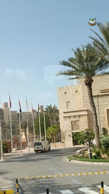 Въезжаем на рынок Мадинат Джумейра. Souk Madinat Jumeirah.
