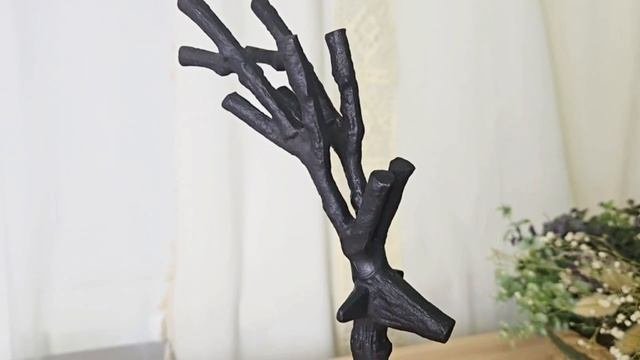 Декоративная фигура ОЛЕНЬ АЛОНЕРО, металл, чёрный, 24 см, 1137454