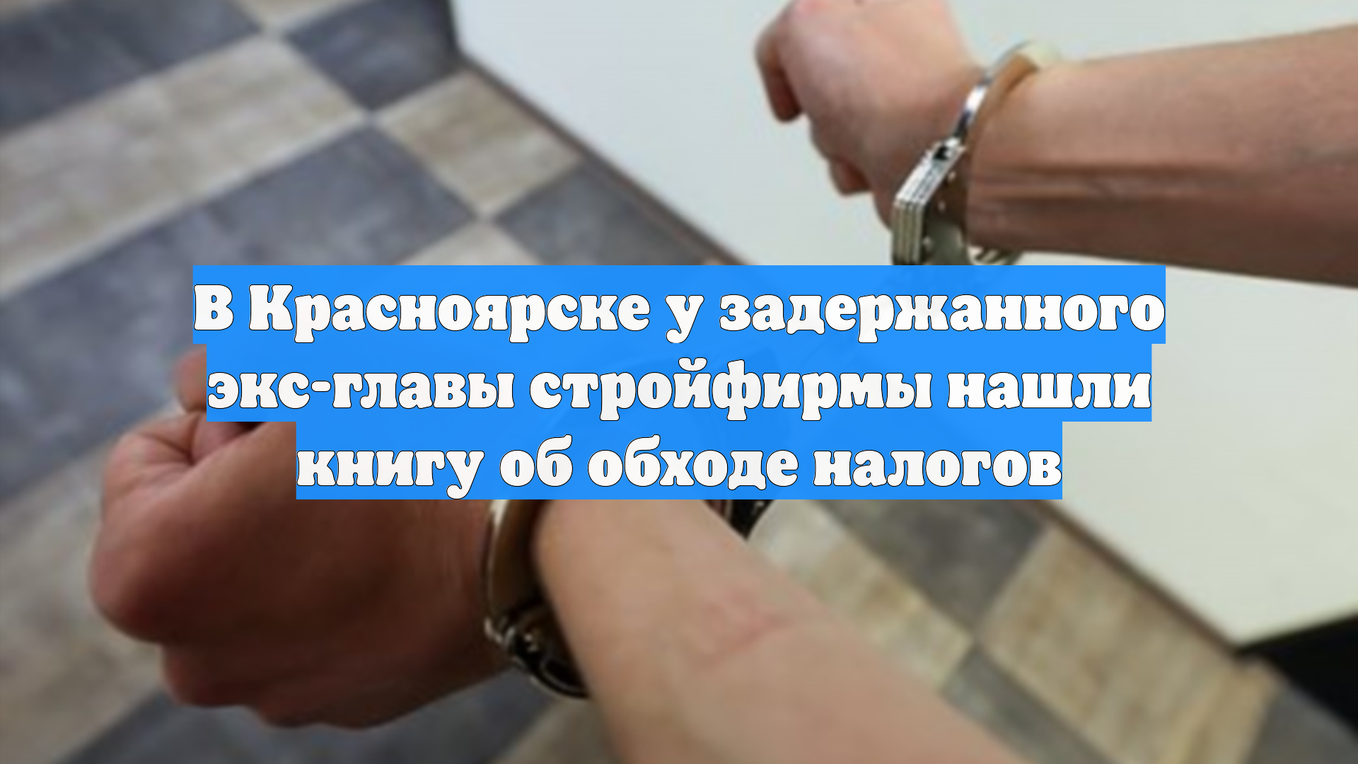 В Красноярске у задержанного экс-главы стройфирмы нашли книгу об обходе налогов