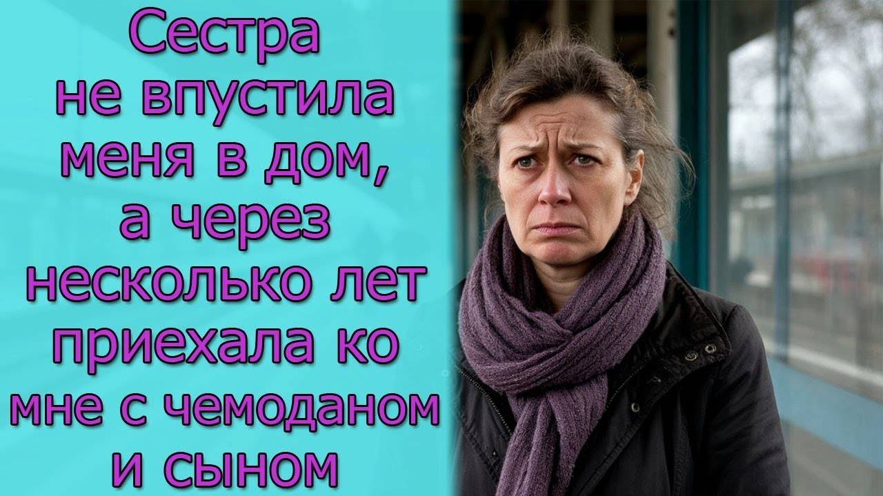 Сестра не впустила меня в дом, а через несколько лет приехала ко мне с чемоданом и сыном