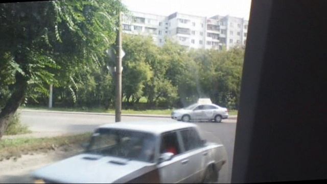 12.08.2017г поездка на автобусе вид лобовое стекло Rec046 Rec19