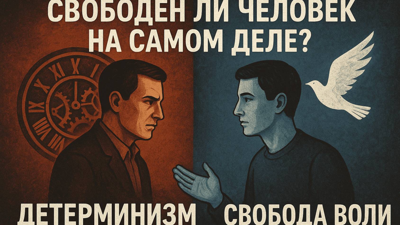 СВОБОДЕН ЛИ ЧЕЛОВЕК НА САМОМ ДЕЛЕ ? (Детерминизм против свободы воли)