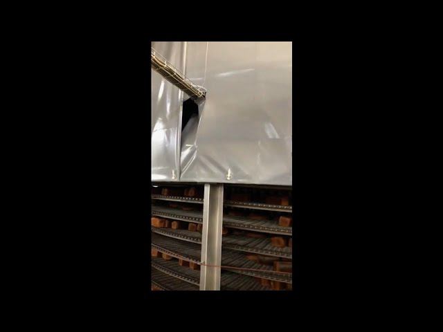 Тент на спиральную башню охлаждения для хлебозавода